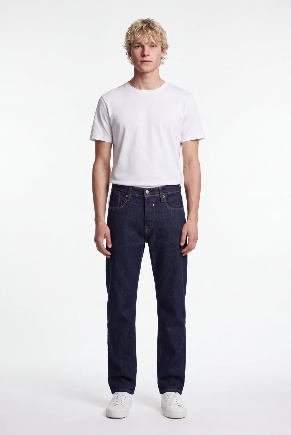 Jean droit REG L32 DARK BLUE - 1