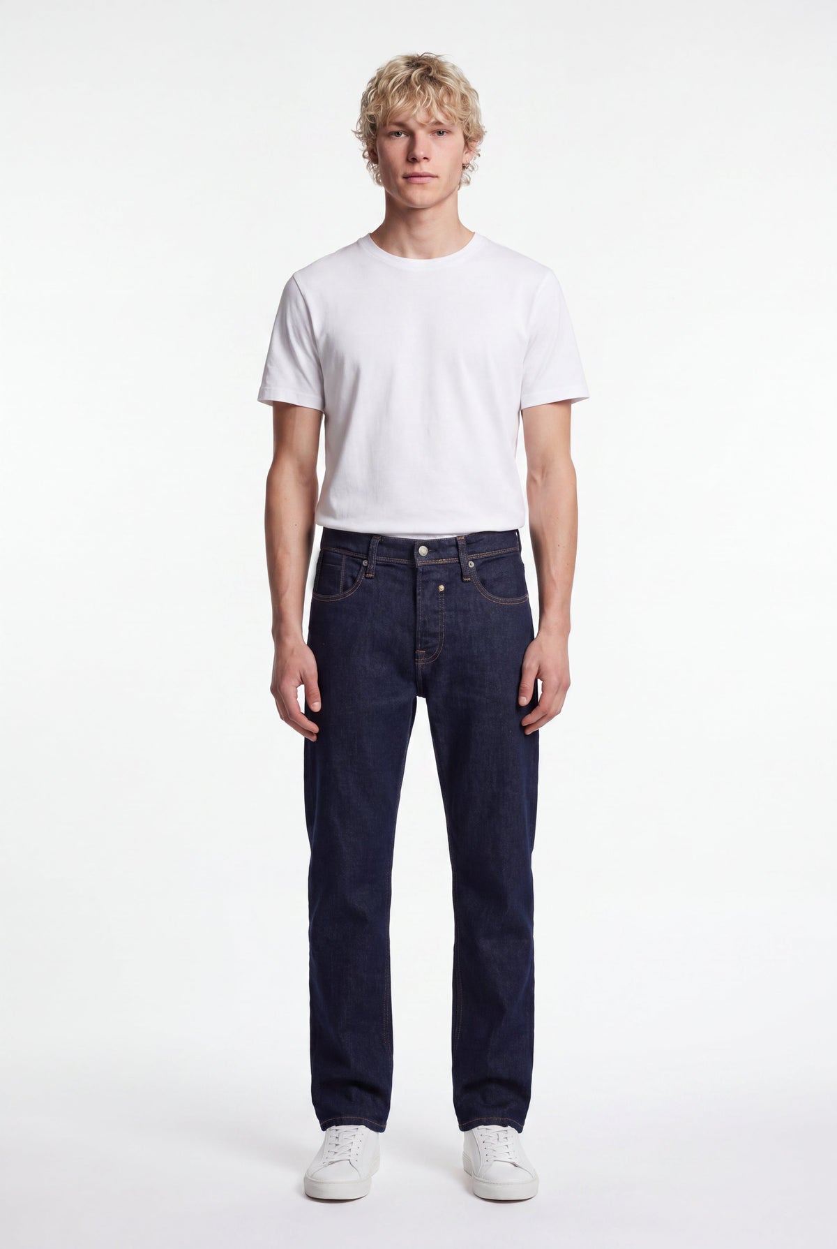 Jean droit REG L32 DARK BLUE - 1