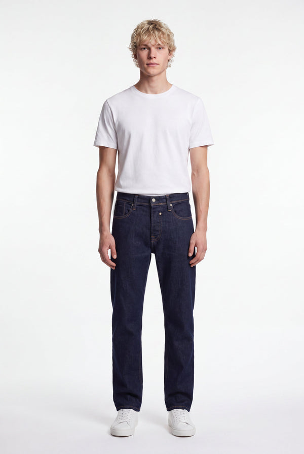 Jean droit REG L32 DARK BLUE - 1
