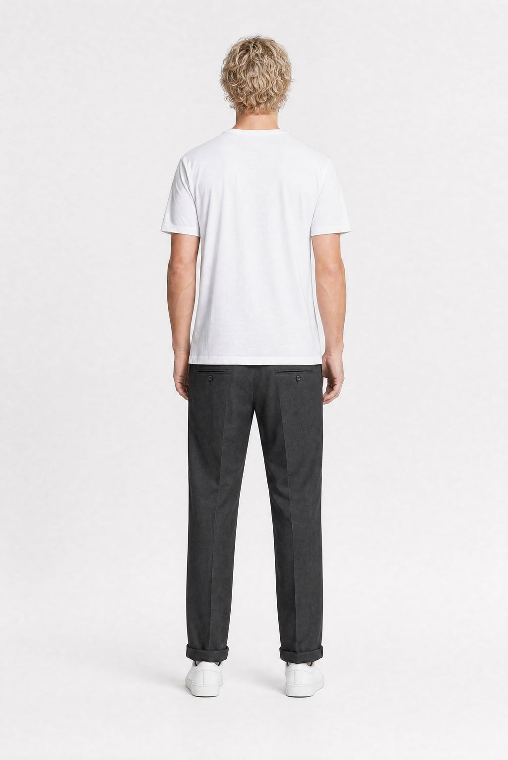 Pantalon PYWAN 17 MIXED MELANGE BLACK - 2