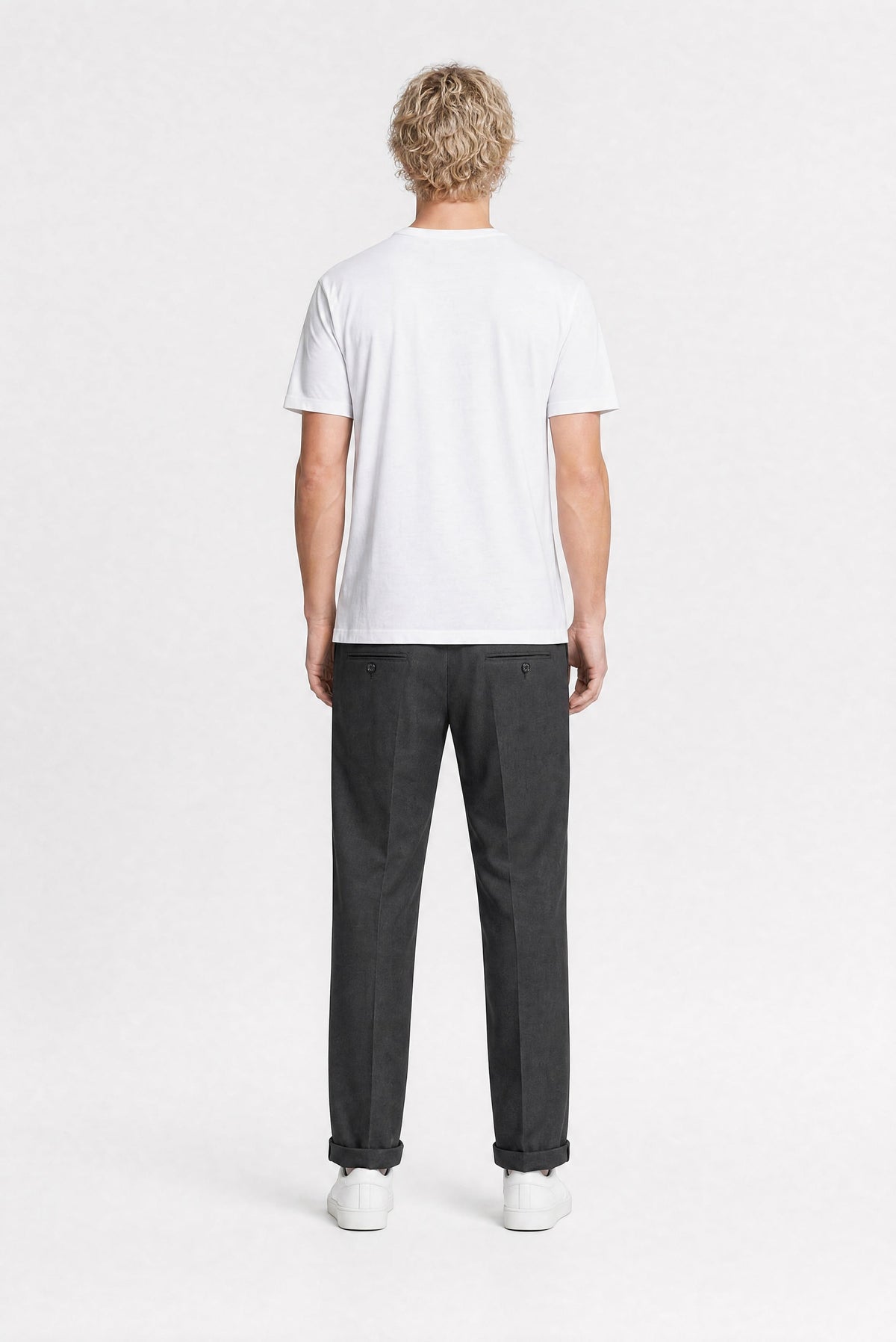Pantalon PYWAN 17 MIXED MELANGE BLACK - 2