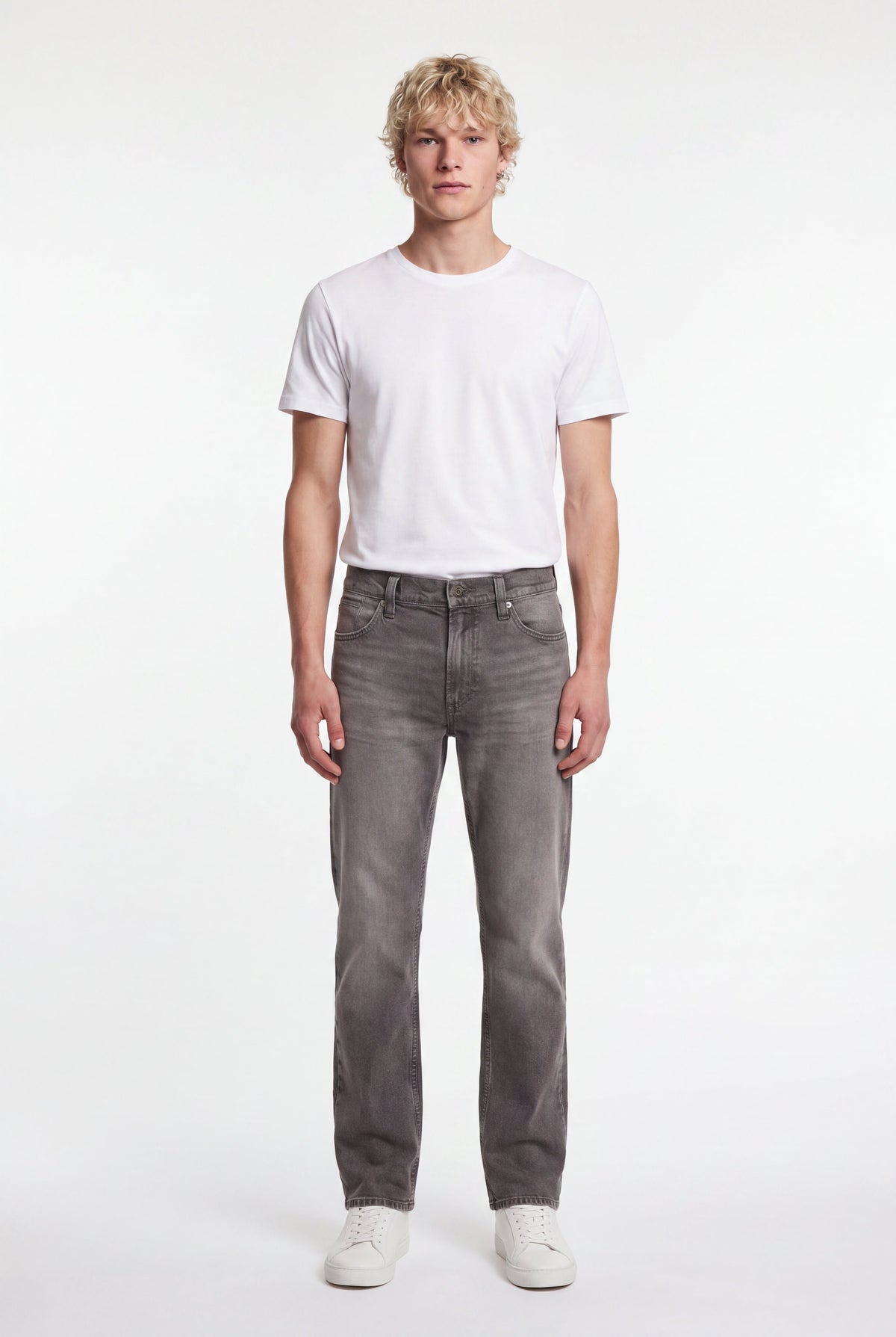 Jean droit REG L32 GREY - 1