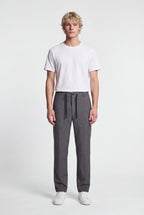 Pantalon de ville relaxed fit P-FELIX MELANGE BLACK - 1