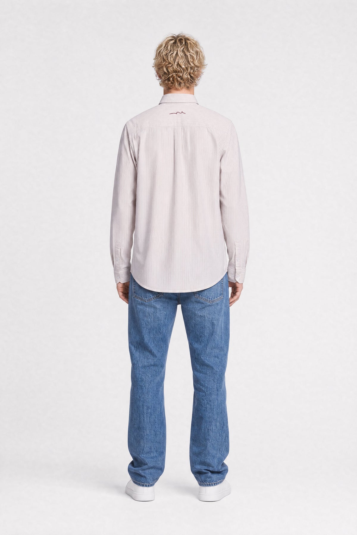 Chemise droite à rayures C-STANLEY ML WORKER BEIGE - 2