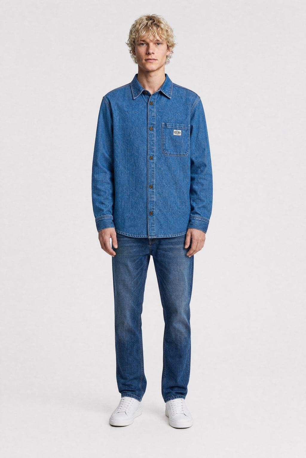 Chemise denim C-GRANT ML VINTAGE/INDIGO - 1