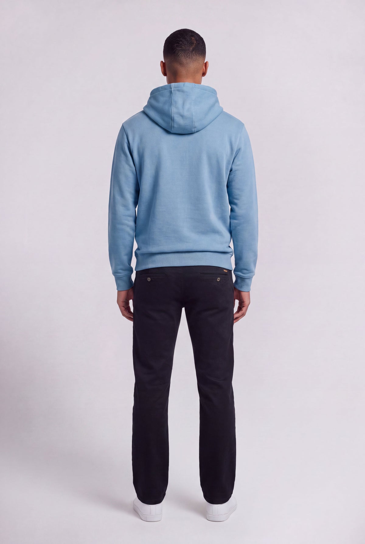 Sweat à capuche S-JIM HOODY BLEU MINERAL - 2