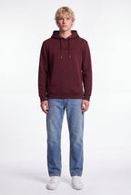 Sweat à capuche S-JIM HOODY BORDEAUX FONCE - 1