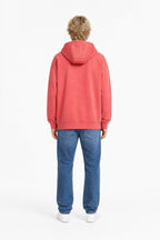 Sweat ample à capuche S-NATEO HOODY ROUGE COQUELICOT - 2