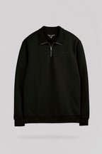 Sweat col camionneur S-LOAN NOIR - 1