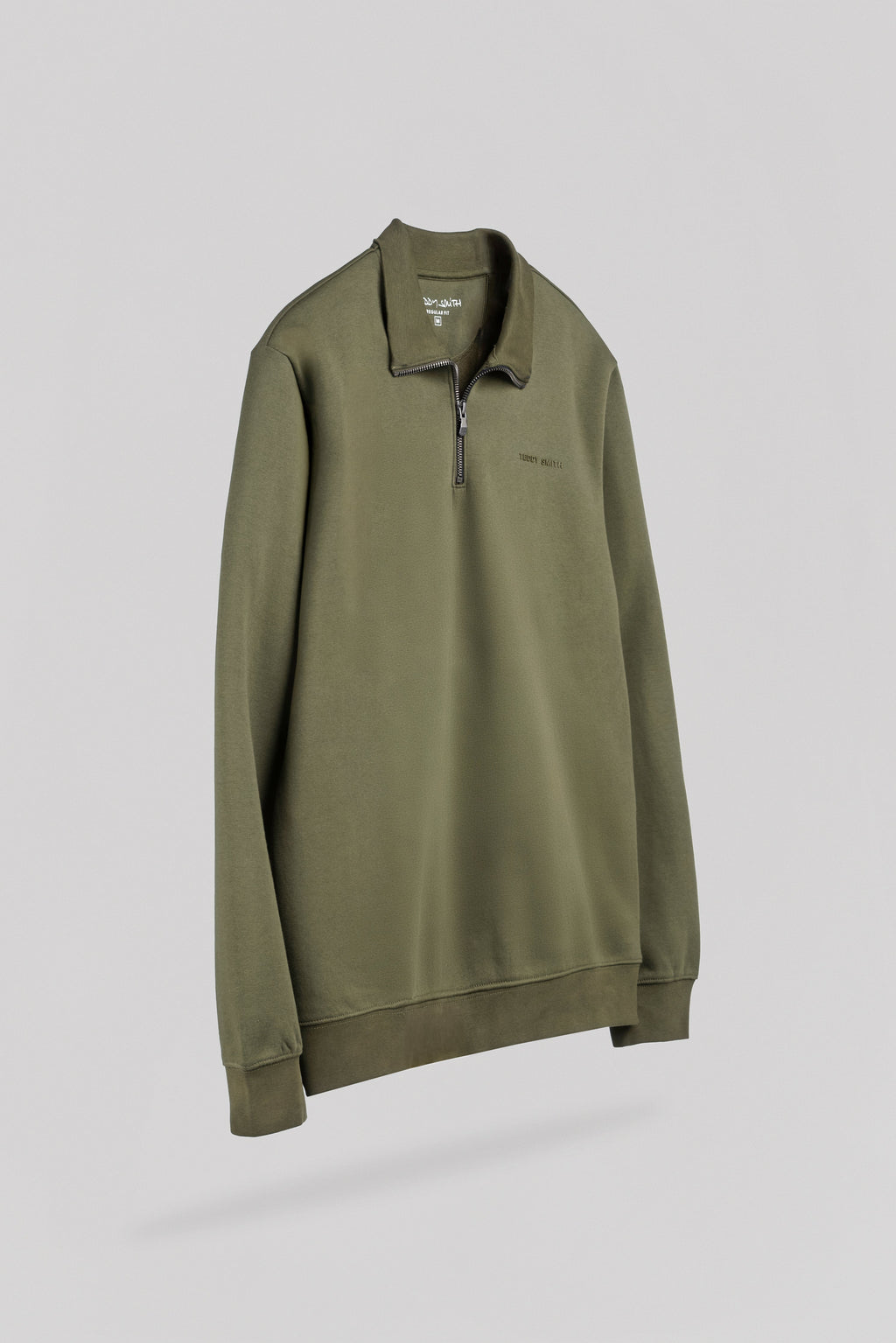 Sweat col camionneur S-LOAN DUSTY KAKI - 2
