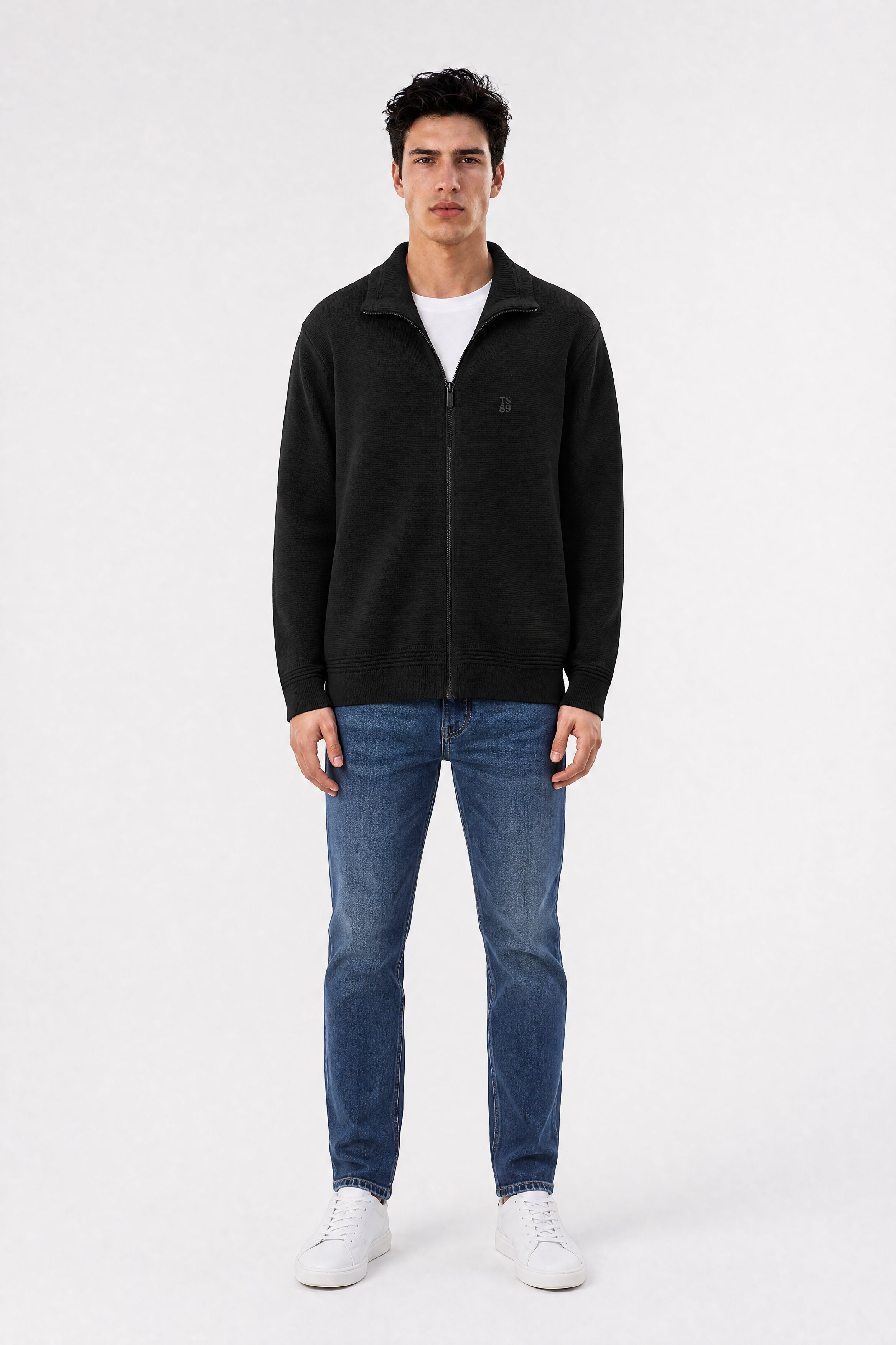 Gilet zippé col montant G-ETTORE 2 NOIR - 1