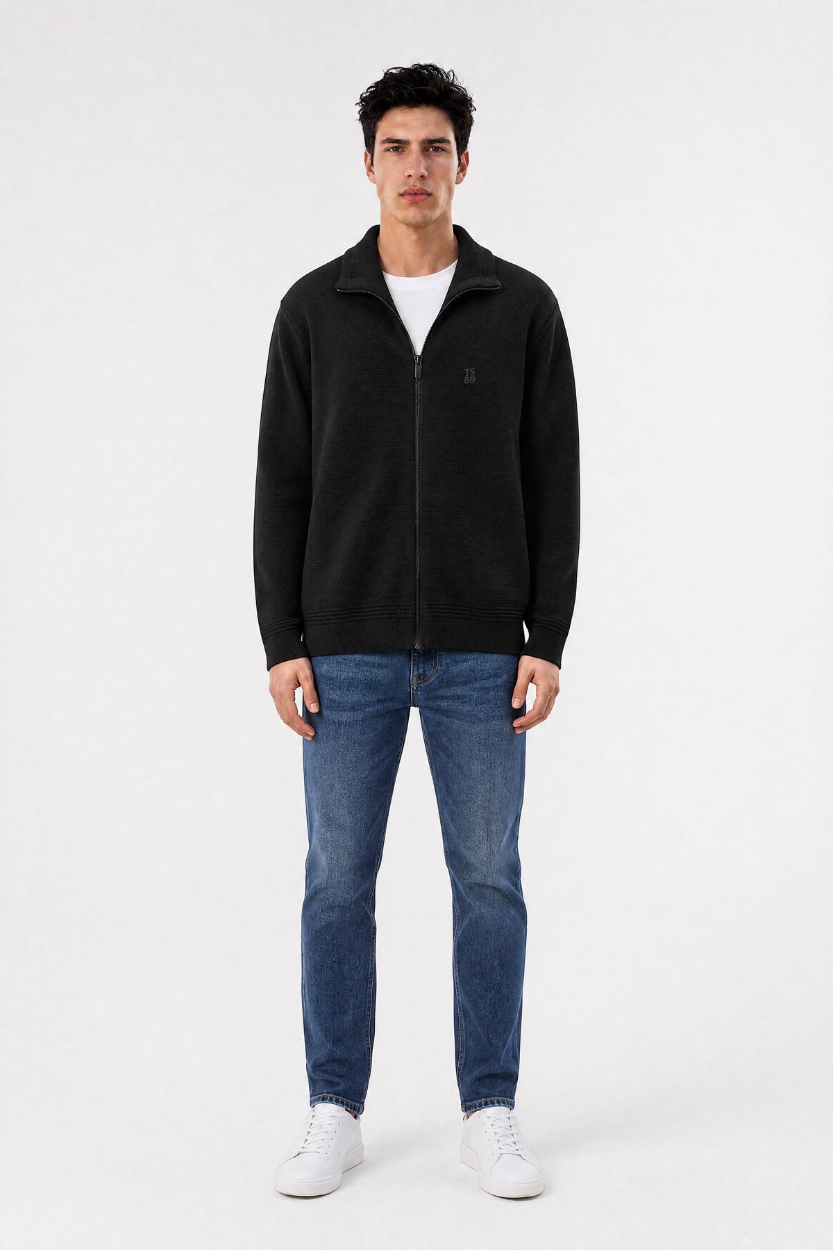 Gilet zippé col montant G-ETTORE 2 NOIR - 1