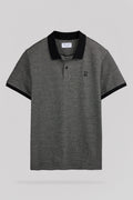 Polo jacquard P-OSEY MC NOIR - 1