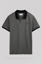 Polo jacquard P-OSEY MC NOIR - 1