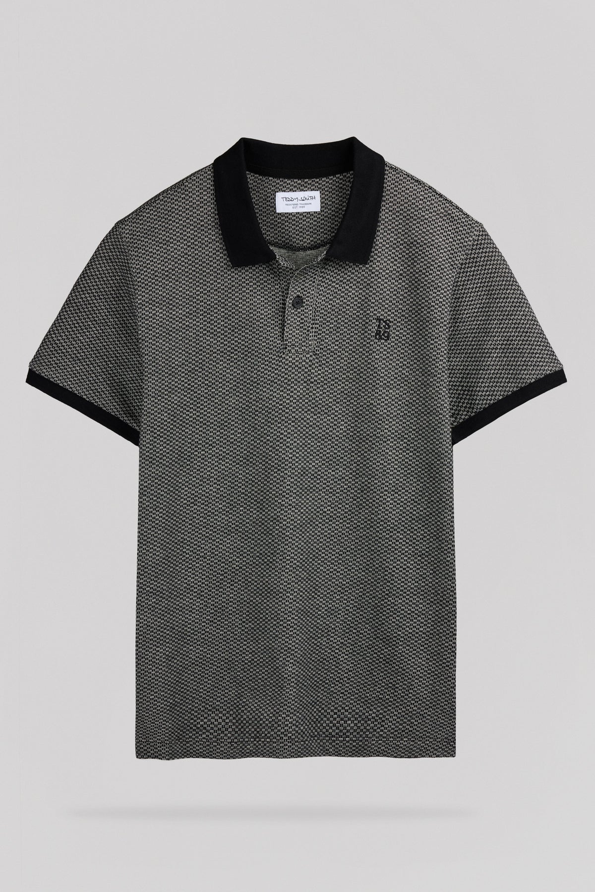 Polo jacquard P-OSEY MC NOIR - 1