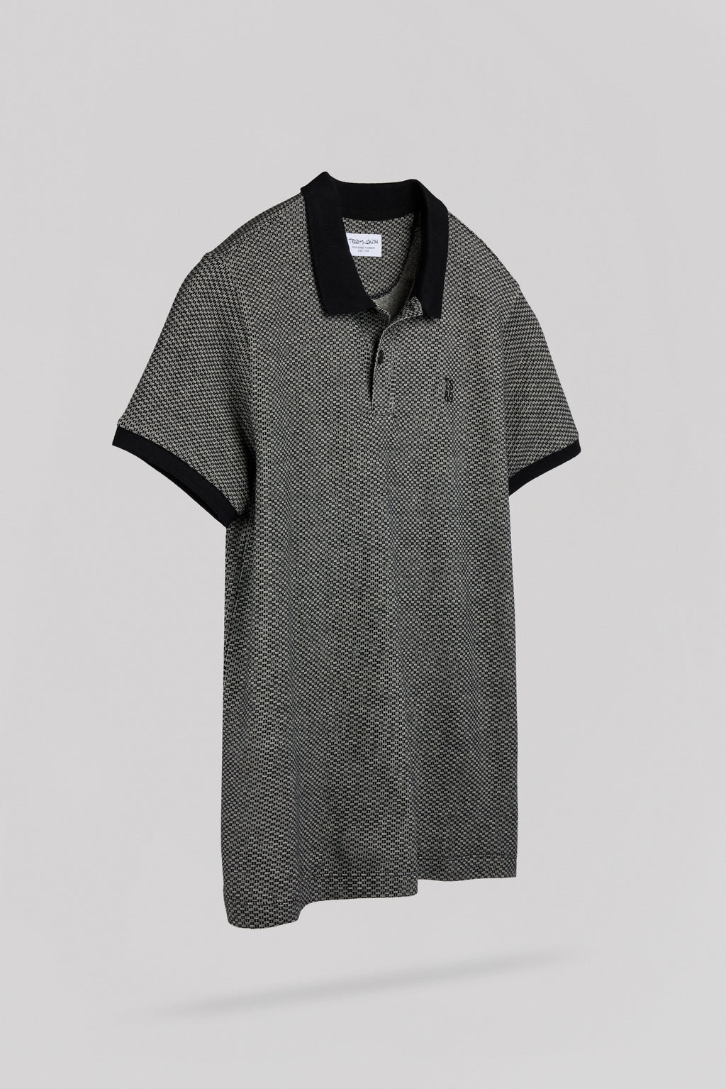 Polo jacquard P-OSEY MC NOIR - 2