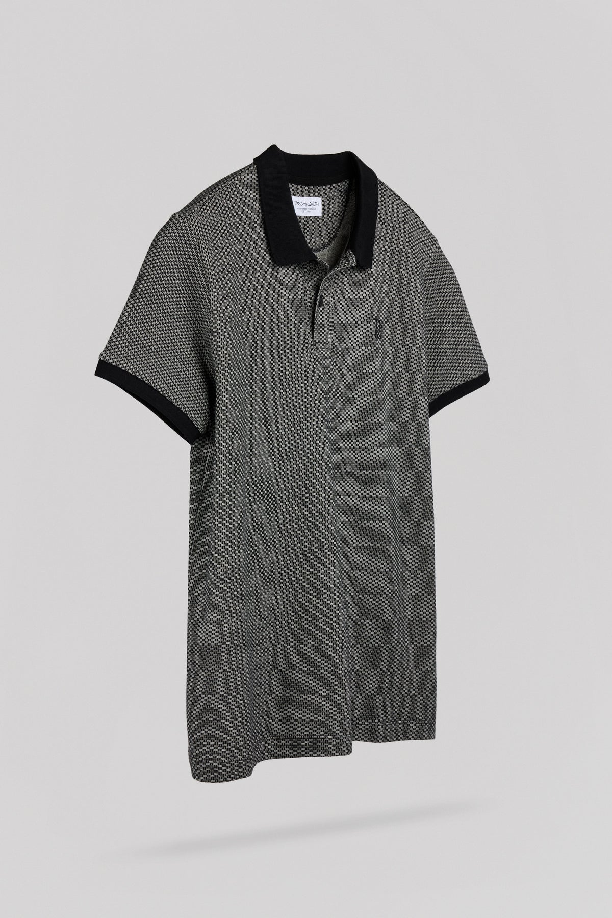 Polo jacquard P-OSEY MC NOIR - 2