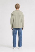 Polo jersey manche longue P-JOEL ML BLEACH KAKI - 2