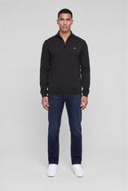 Pull col montant zippé P-MARTY 2 CHARBON - 1