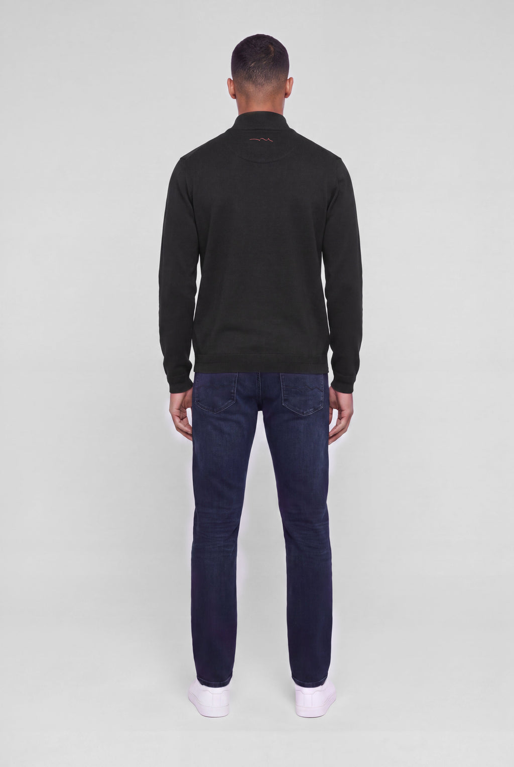 Pull col montant zippé P-MARTY 2 CHARBON - 2