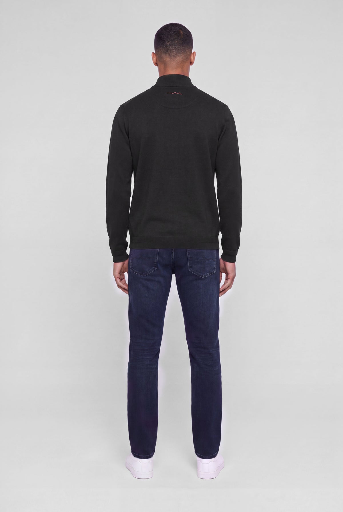 Pull col montant zippé P-MARTY 2 CHARBON - 2