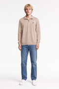 Pull col montant zippé P-MARTY 2 WOLF BEIGE - 1