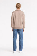 Pull col montant zippé P-MARTY 2 WOLF BEIGE - 2