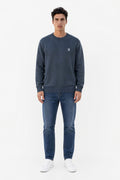 Pull droit col rond P-JIMMY GRIS METEORE - 1