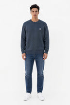 Pull droit col rond P-JIMMY GRIS METEORE - 1