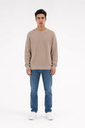 Pull en maille chenille P-LIAM WOLF BEIGE - 1