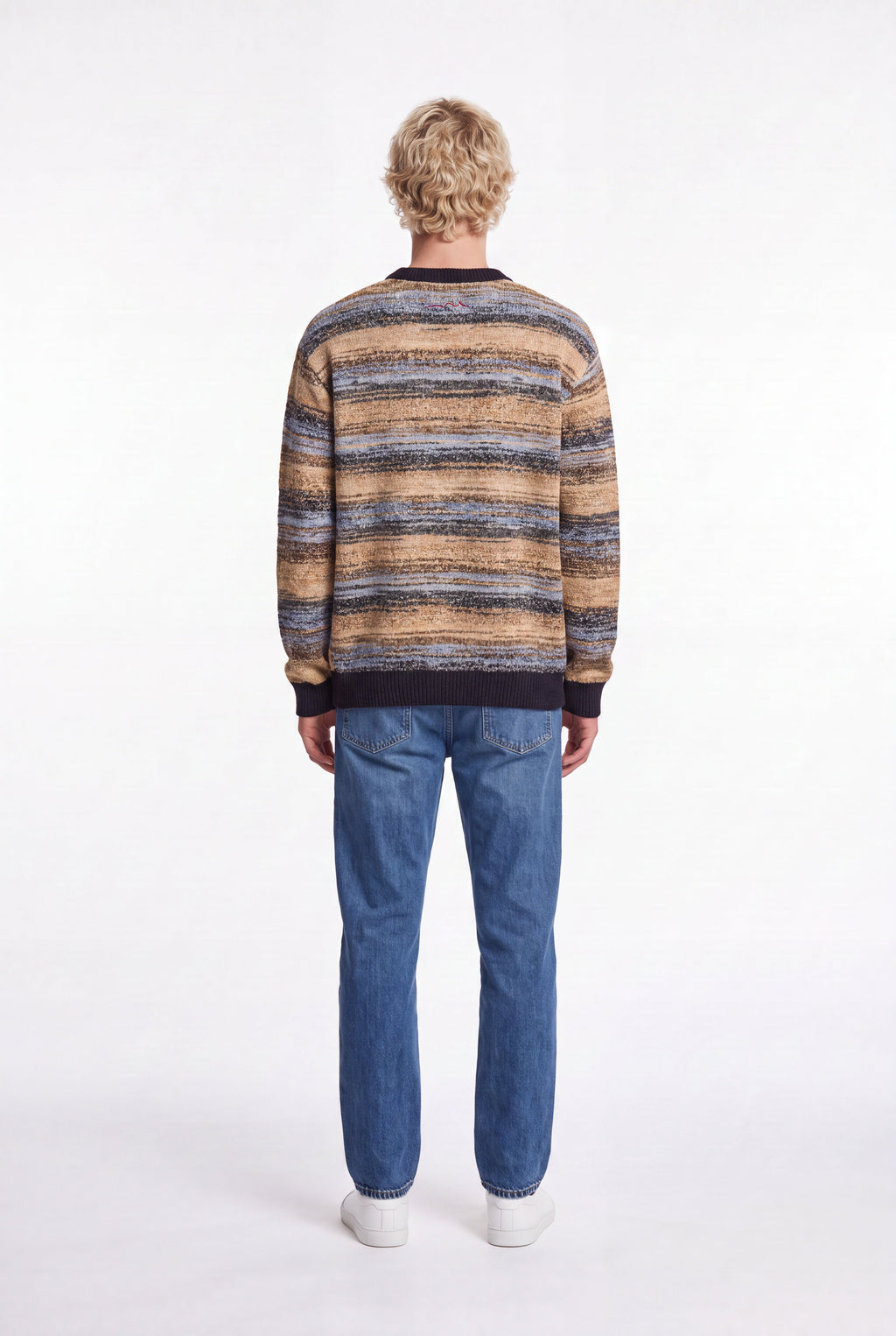 Pull maille jacquard P-MILO DARK NAVY - 2