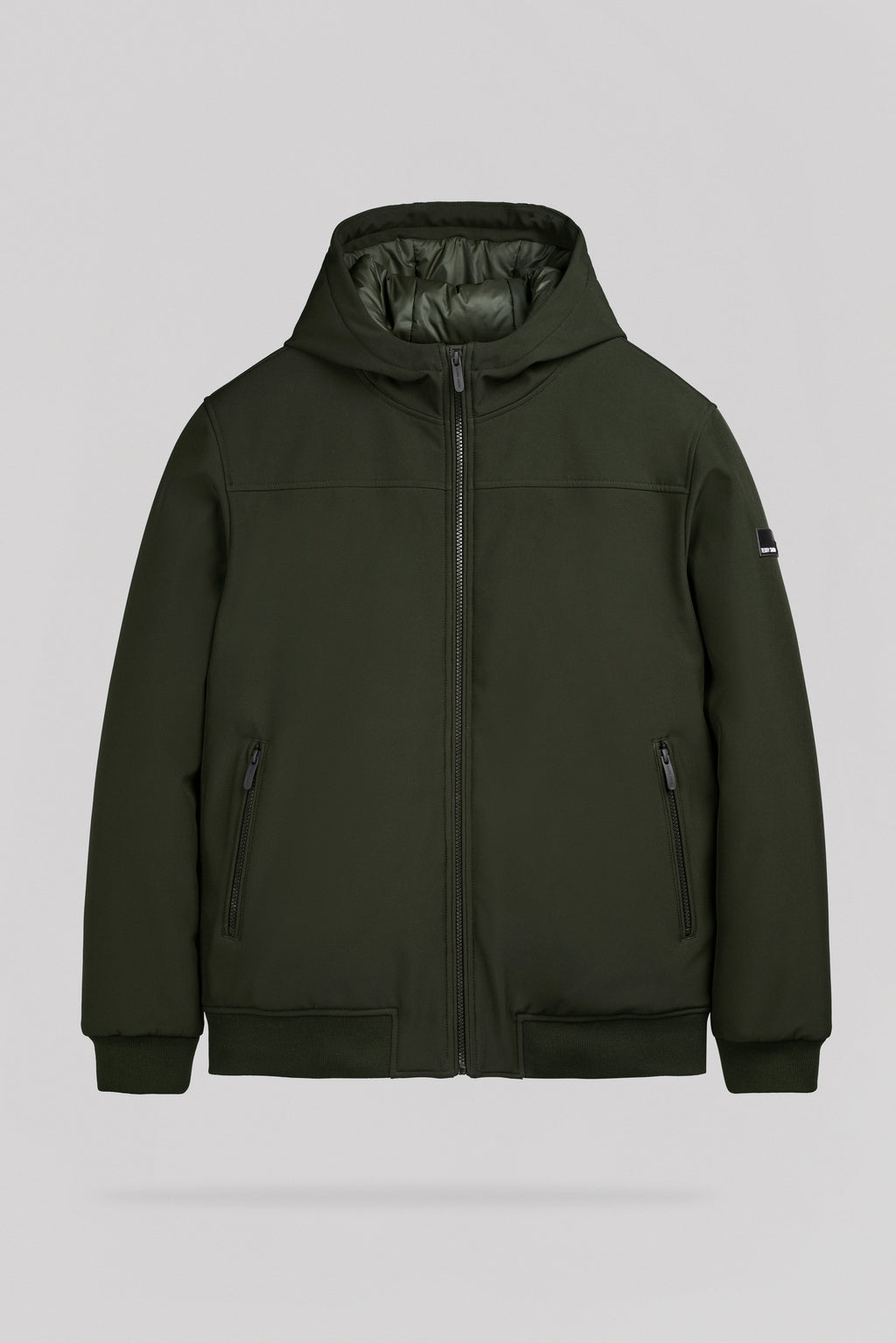 Blouson déperlant à capuche B-SAMY DEEP KAKI - 1