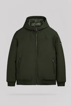 Blouson déperlant à capuche B-SAMY DEEP KAKI - 1