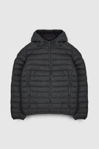 Doudoune légère à capuche BLIGHTER MELANGE BLACK - 1