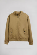 Blouson zippé en twill col montant SANSON 2 WORKER BEIGE - 1