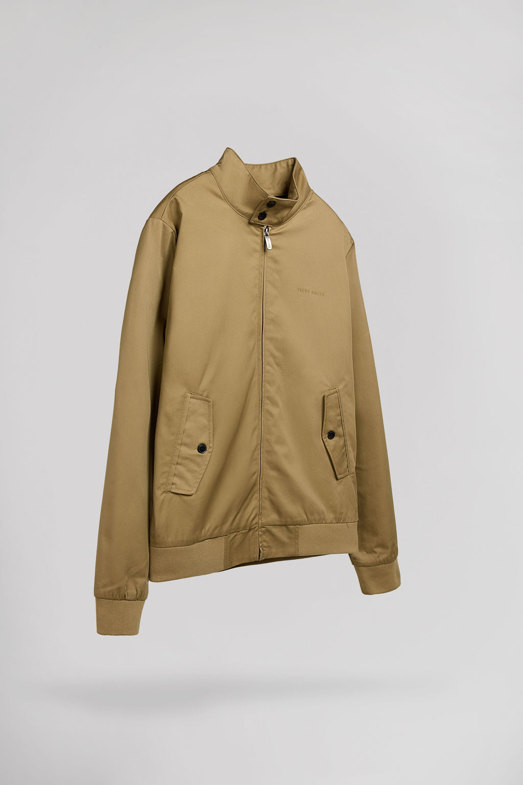 Blouson zippé en twill col montant SANSON 2 WORKER BEIGE - 2