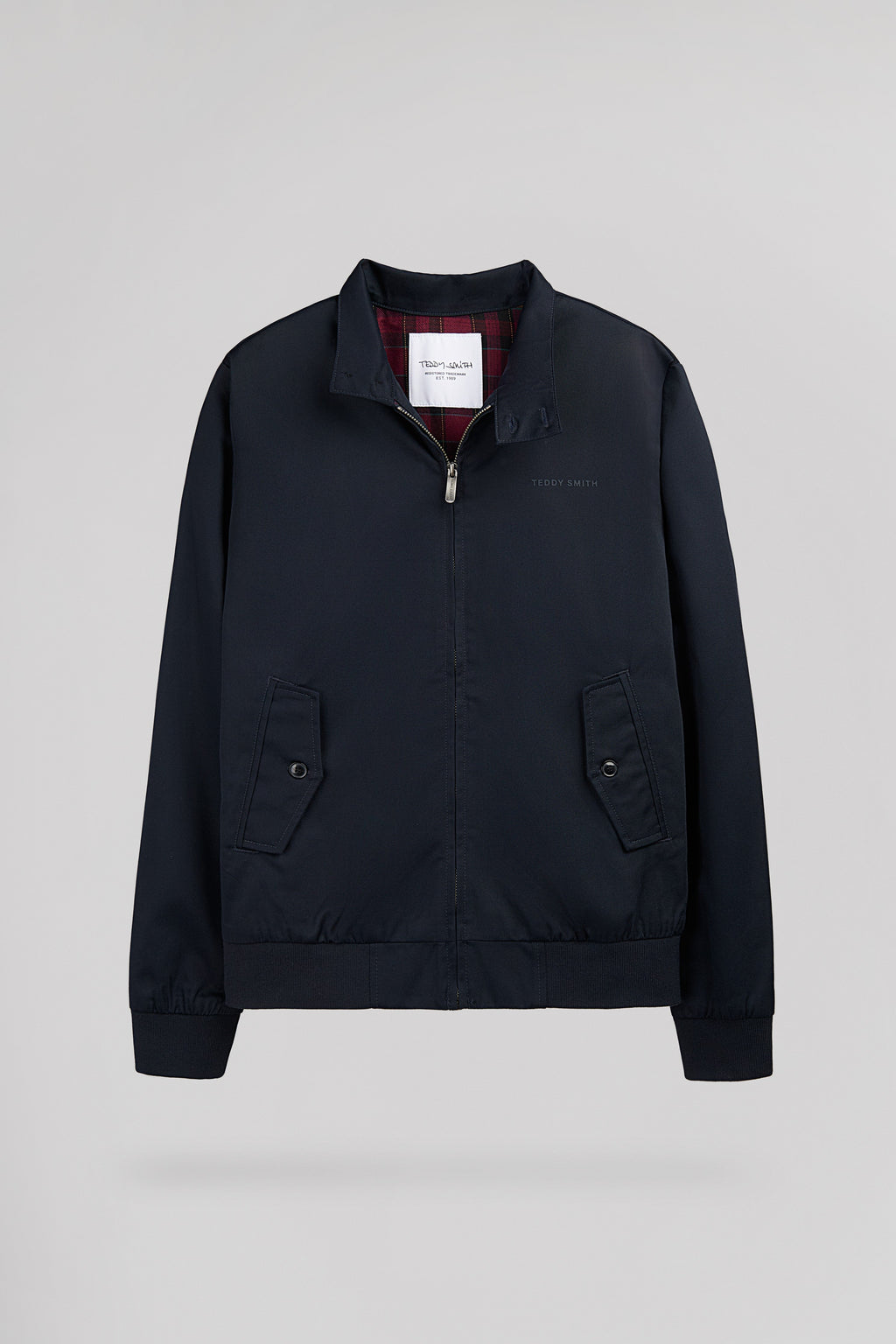 Blouson zippé en twill col montant SANSON 2 DARK NAVY - 1