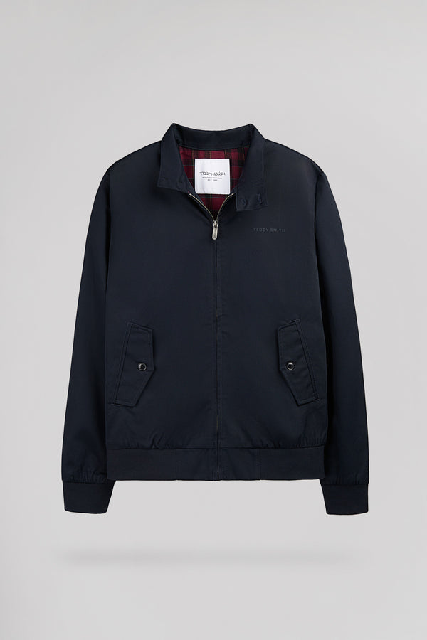 Blouson zippé en twill col montant SANSON 2 DARK NAVY - 1
