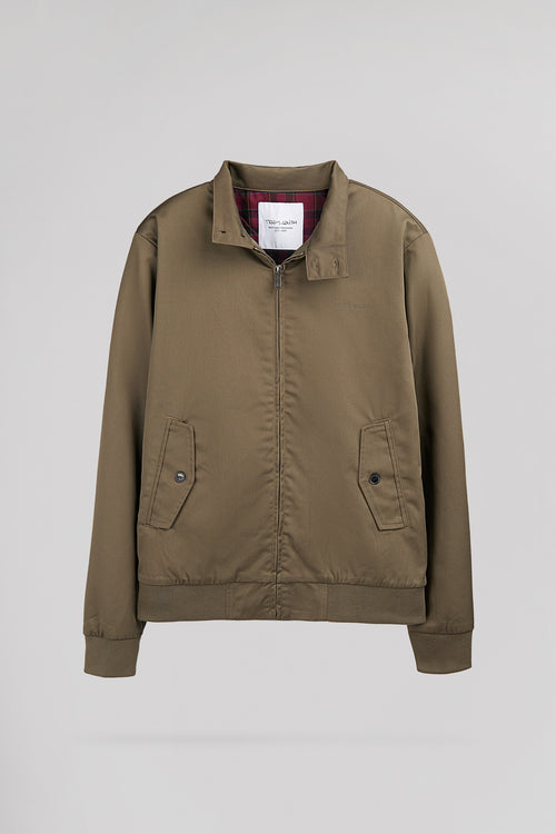 Blouson zippé en twill col montant SANSON 2 TURBULENCE KAKI - 1