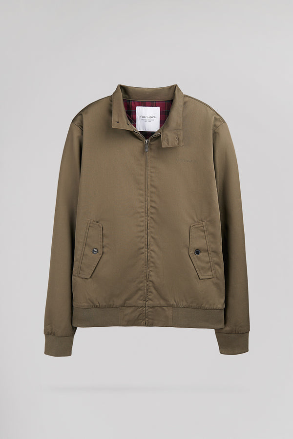 Blouson zippé en twill col montant SANSON 2 TURBULENCE KAKI - 1