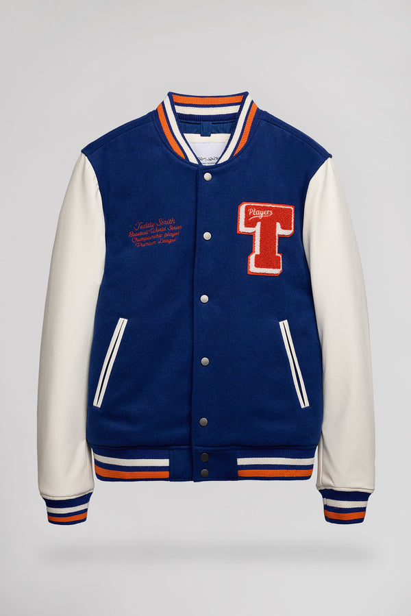 Blouson Teddy B-ROMEO BLEU ROI - 1