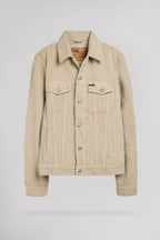 Veste velours à boutons RANDALL VELOURS BEIGE - 1