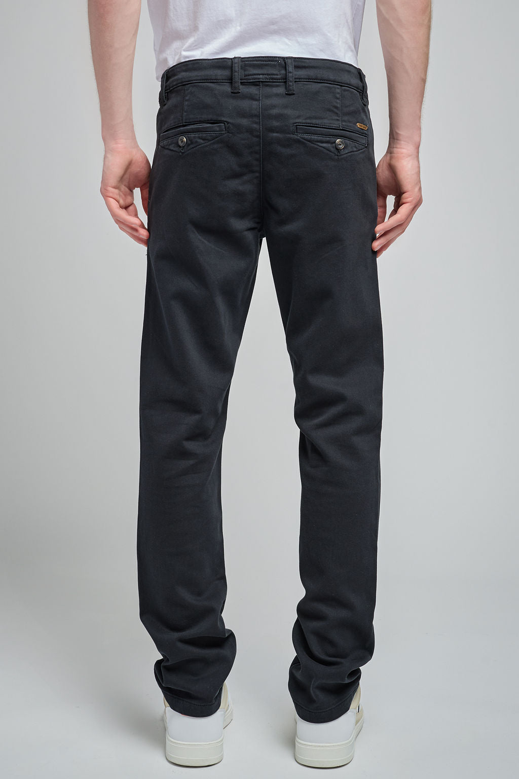 Pantalon chino slim PALLAS CHINO SWEAT DYED DARK NAVY - 2