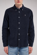 Chemise velours côtelé C-ELTON ML TOTAL NAVY - 1