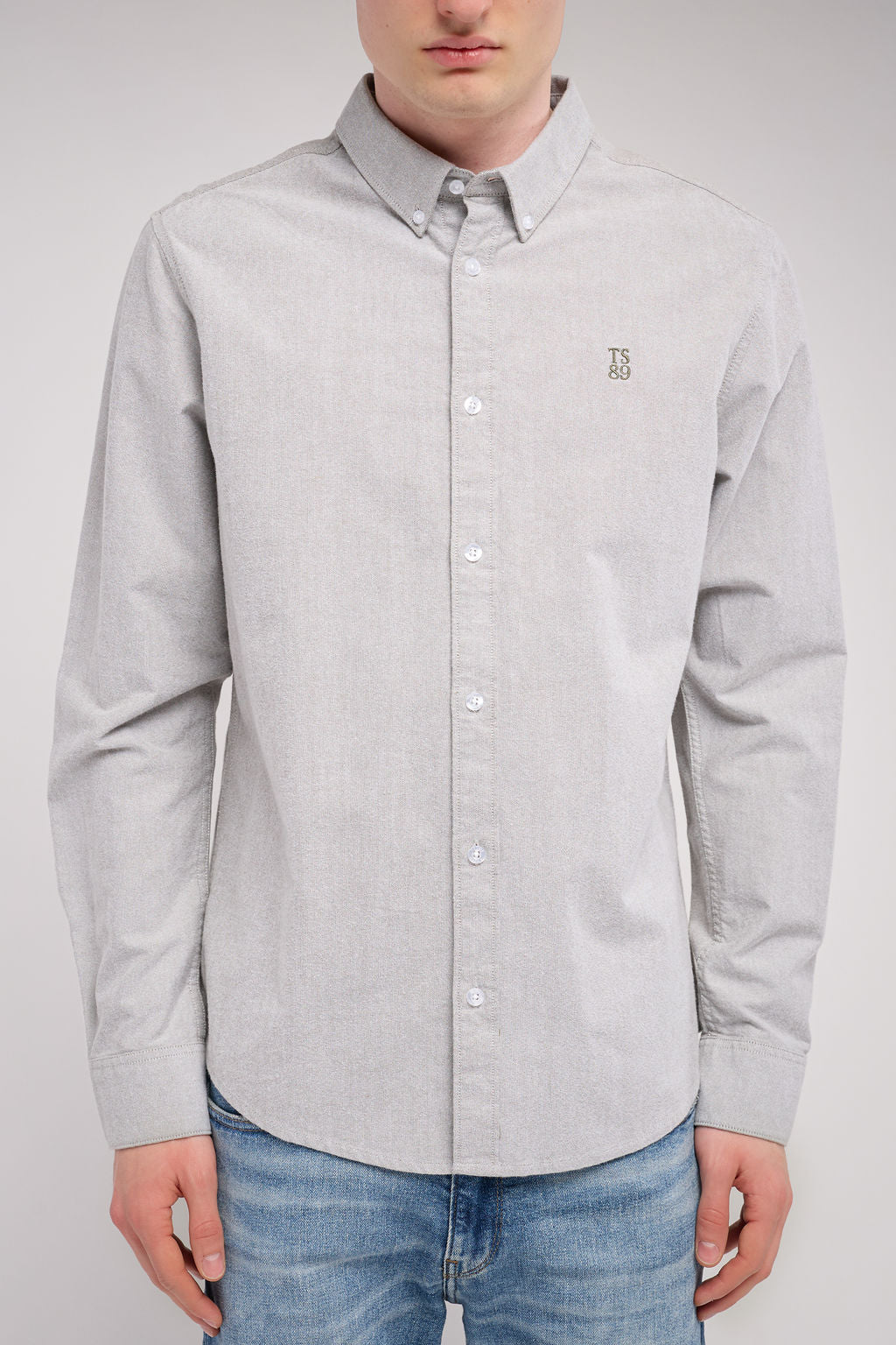 Chemise Oxford col français C-STAN ML OLIVE - 1