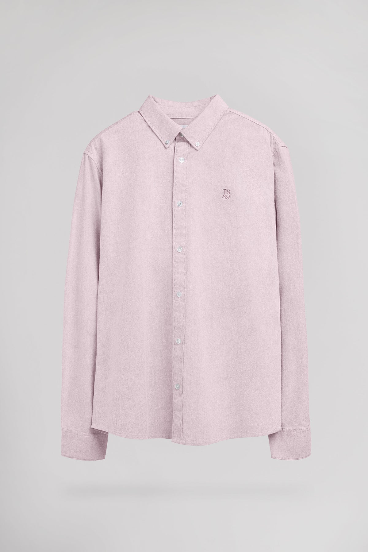 Chemise Oxford col français C-STAN ML PINK SHIRT - 1