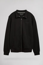 Gilet sweat zippé col montant G-NARKUS ZIP NOIR - 1