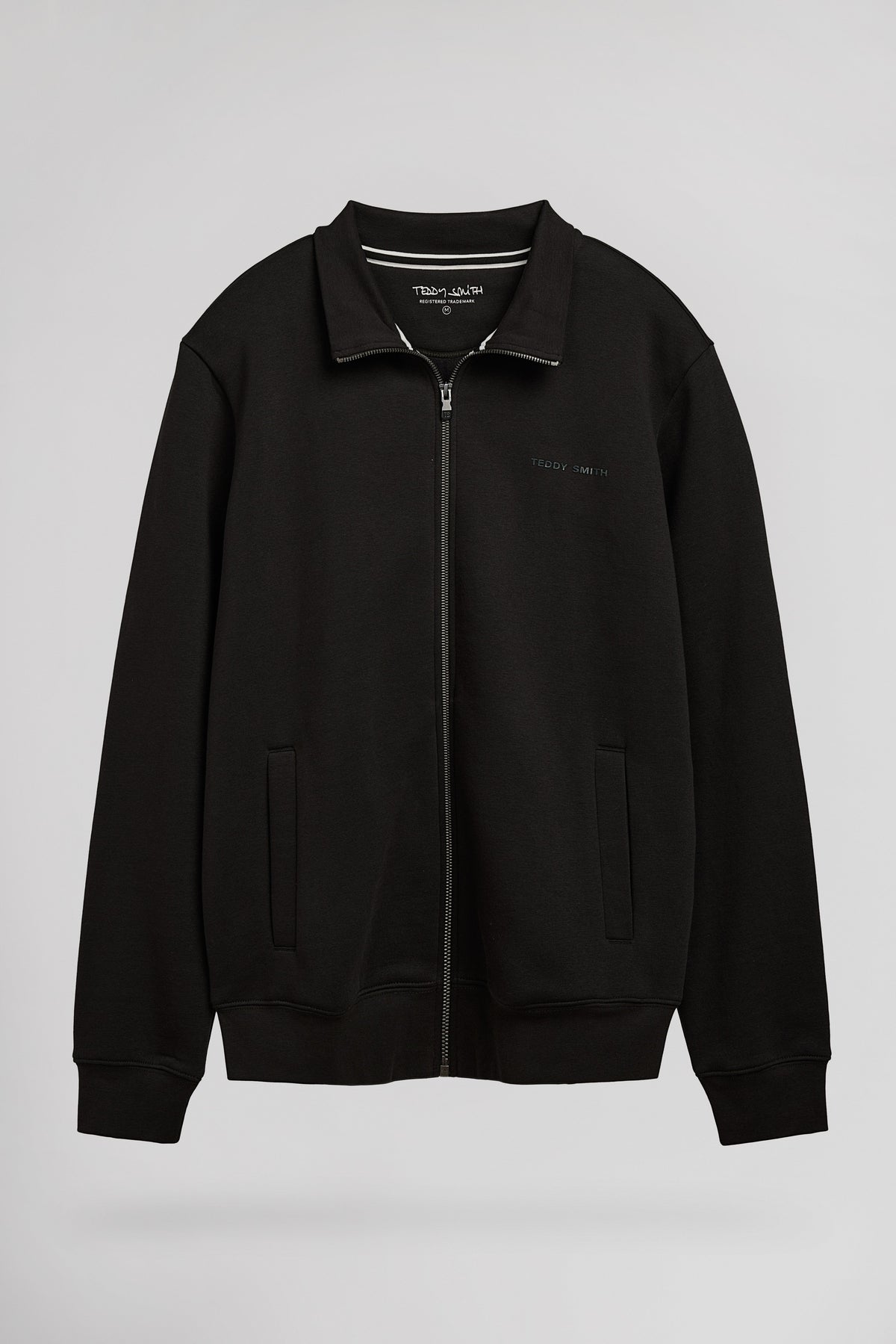 Gilet sweat zippé col montant G-NARKUS ZIP NOIR - 1