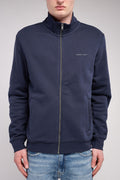 Gilet sweat zippé col montant G-NARKUS ZIP TOTAL NAVY - 1