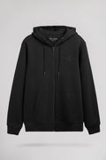 Gilet sweat à capuche zippé GICLASS JIM HZ NOIR - 1